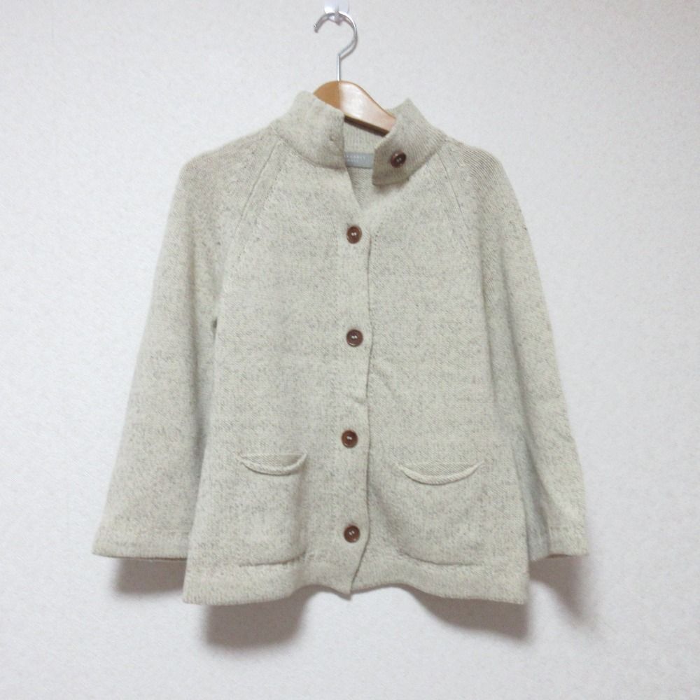 良品 MARGARET HOWELL マーガレットハウエル ウールニットカーディガン