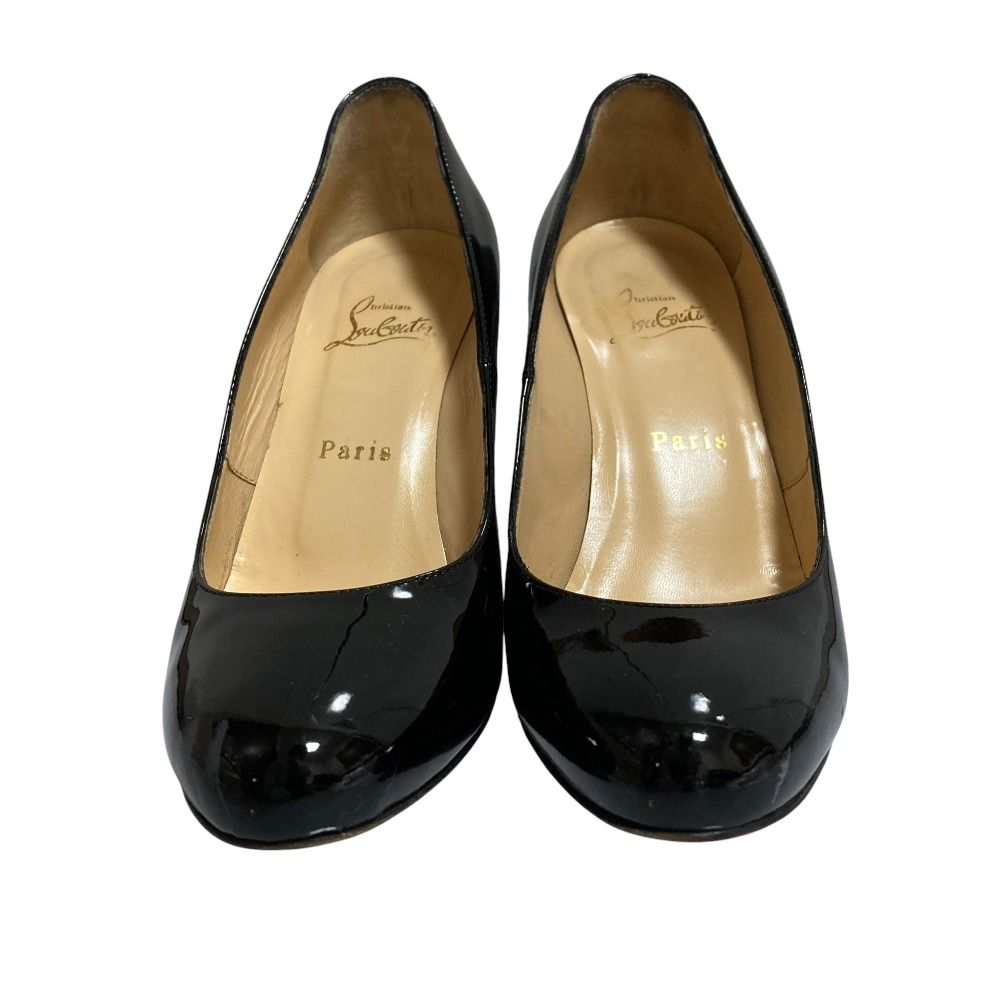 超美品　クリスチャンルブタン　エナメルパンプス クリスチャンルブタン】Kate85㎜エナメルパンプス36