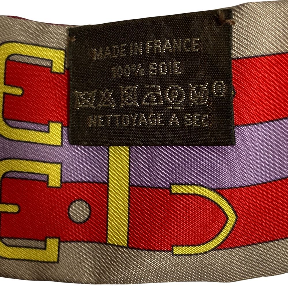 美品 HERMES エルメス ロカバール ツイリー シルクスカーフ マルチ