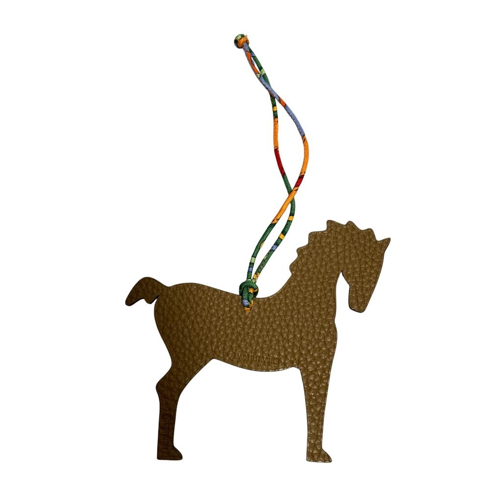 新品同様 HERMES エルメス プティアッシュ ホース バッグチャーム