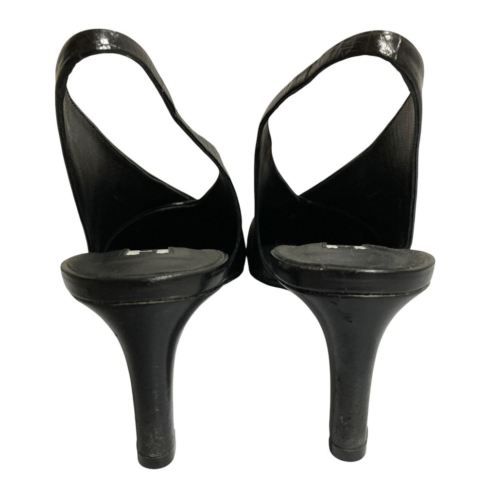 美品 JIL SANDER ジルサンダー スリングバック スクエアトゥ パンプス