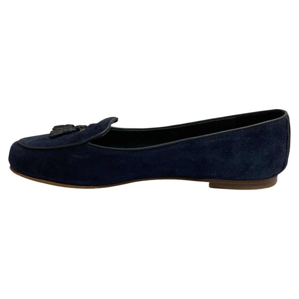 ロロピアーナ♡ネイビー ローファー 美品 Loro Piana ロロピアーナ タッセル スエード ローファー サイズ37