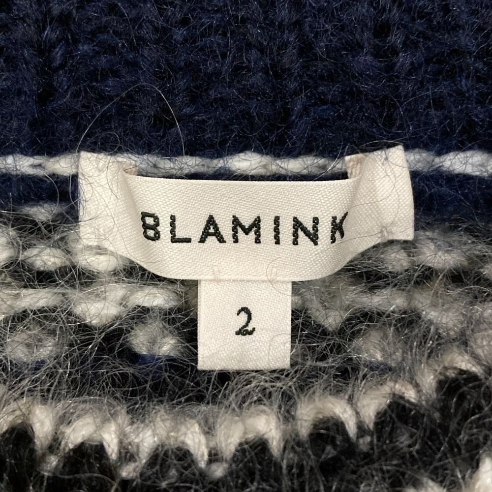 美品 22AW BLAMINK ブラミンク ジャガード3Gロングスリーブニット  