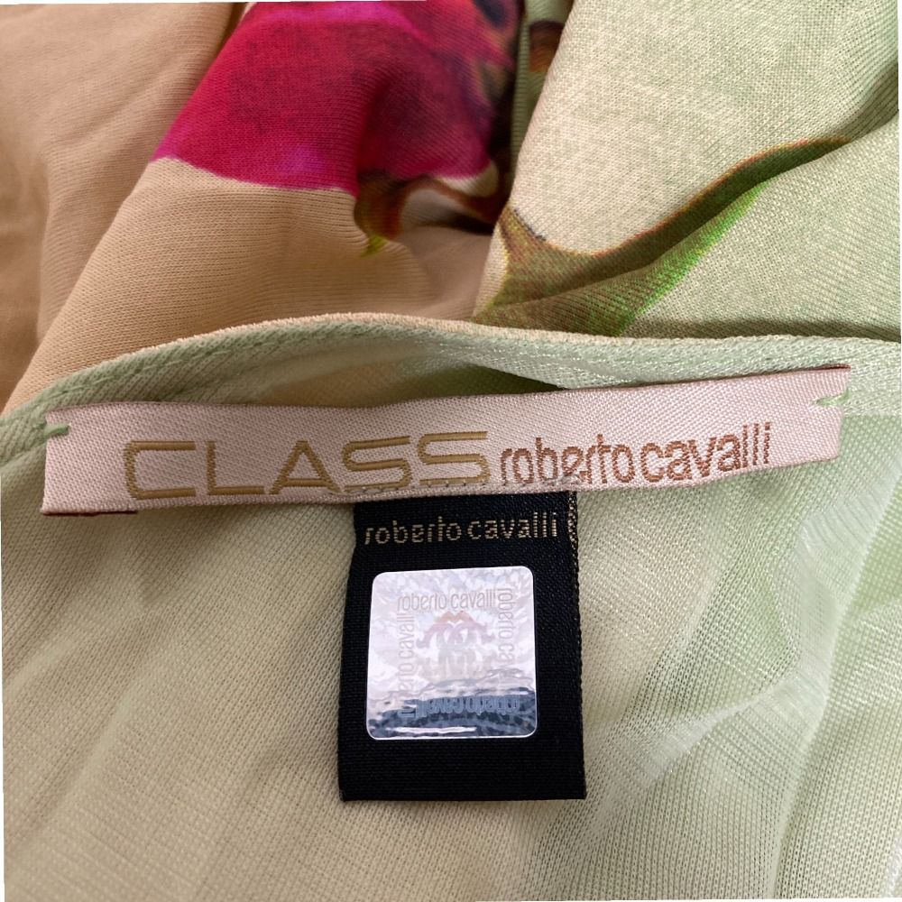 美品 CLASS roberto cavalli クラス ロベルトカヴァリ フラワー