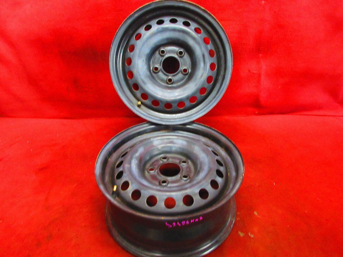 スチール ホイール 2本 日産 純正 16×6.5J 5穴 PCD 114.3 +40 ハブ径 