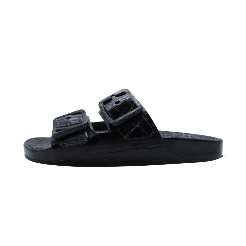 美品 BALENCIAGA バレンシアガ Mallorca マヨルカ クロコ型押し ダブル