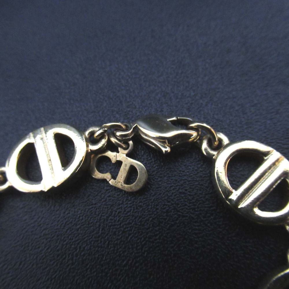 美品 Christian Dior クリスチャンディオール ロゴ ブレスレット GP