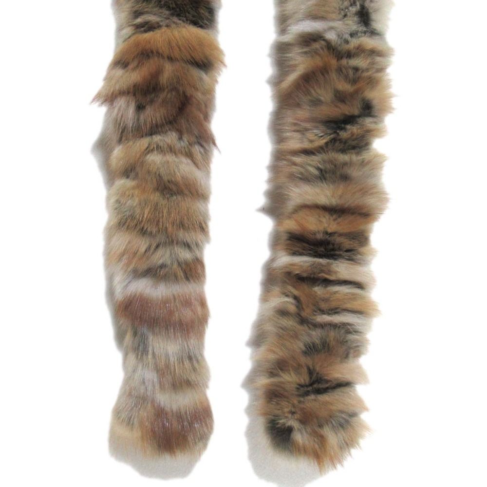 FENDI フェンディ ファーマフラー ブラウン 美品 美品 FENDI フェンディ リアルファー マフラー ブラウン系 レディース