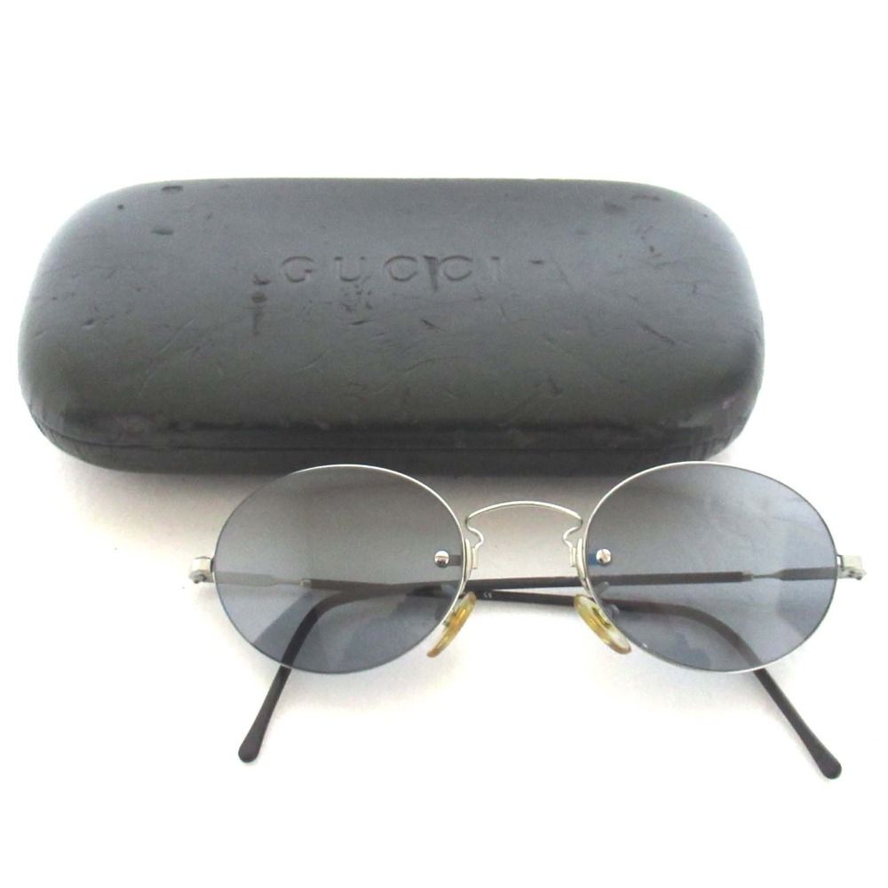 美品 GUCCI グッチ ヴィンテージ 度入り オーバル サングラス GG1260/S