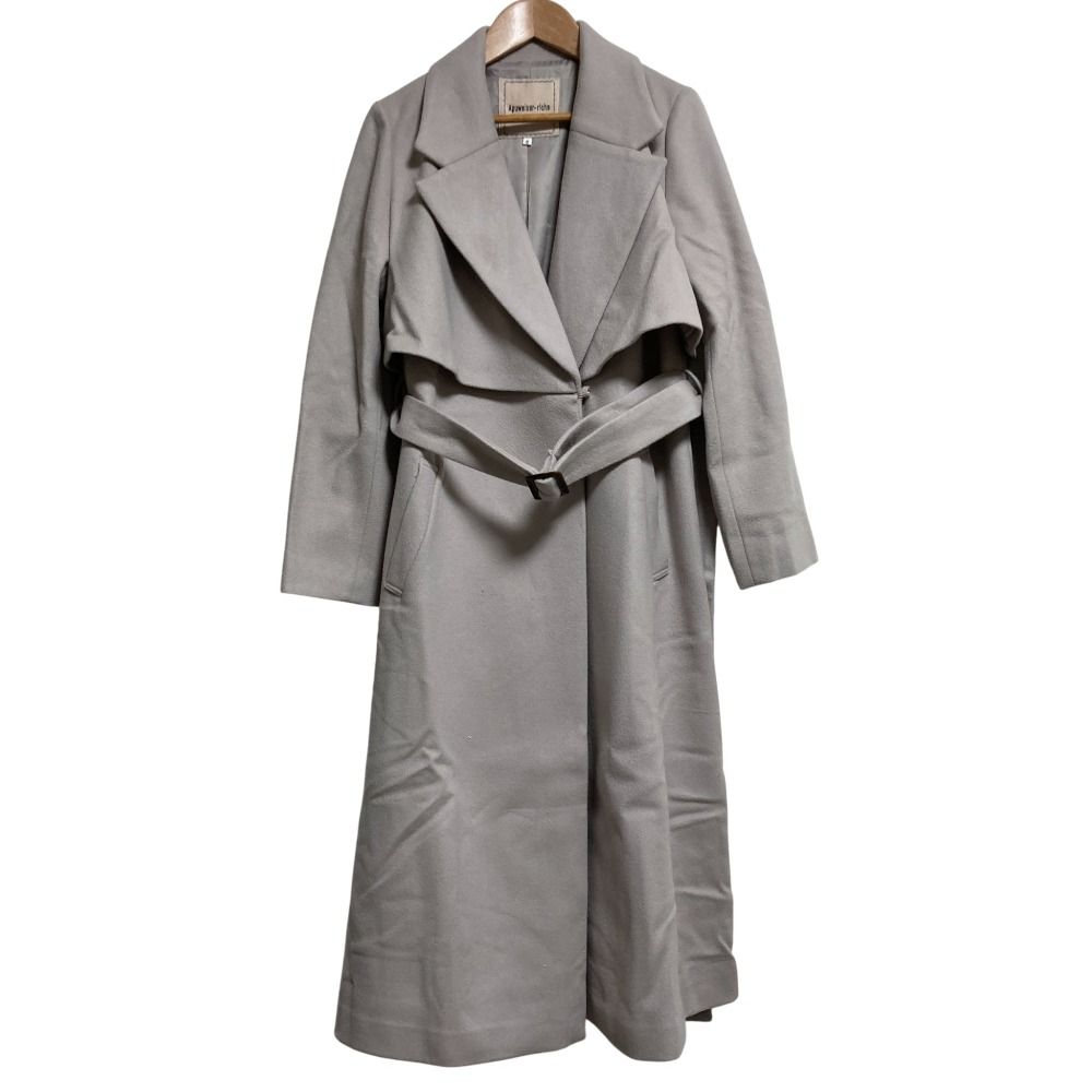 美品 Apuweiser-riche アプワイザーリッシェ ベルテッドコート サイズ0