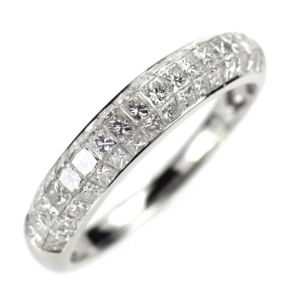 GSTV K18WG ダイヤモンド リング ミステリーセッティング - メルカリ