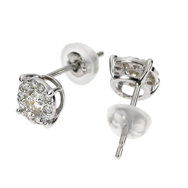 Pt900 ダイヤモンド ピアス 0.24ct - メルカリ