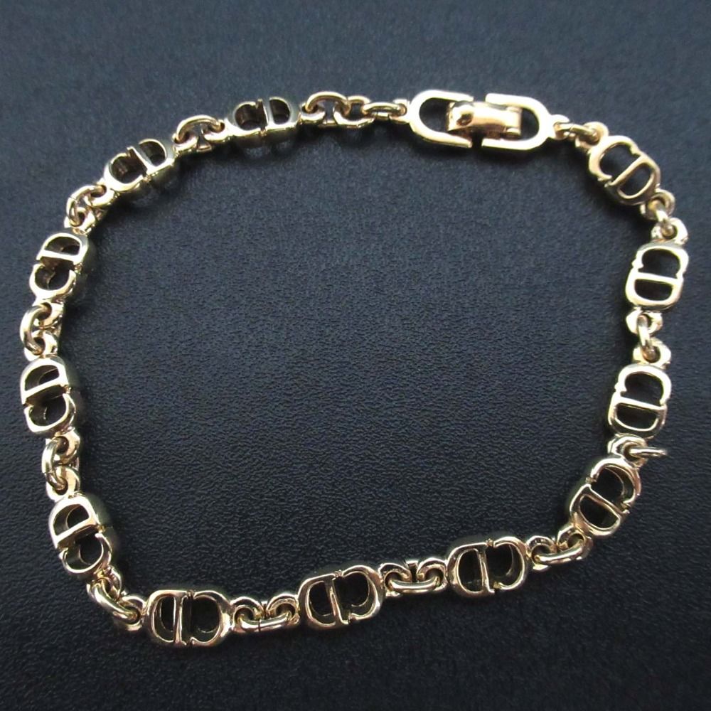 【美品】Christian Dior ディオール　ブレスレット　CDロゴ　GP 美品 Christian Dior クリスチャンディオール CDロゴ ブレスレット GP