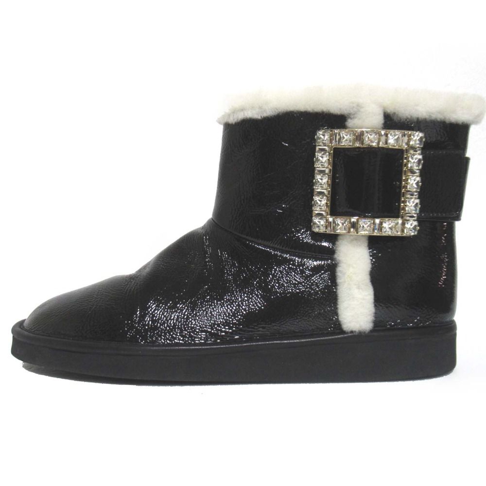 本物保証✨ロジェヴィヴィエ ムートン ビジュー ブーツ ビジューバックル レア 本物保証✨ロジェヴィヴィエ ムートン ビジュー ブーツ ビジュー