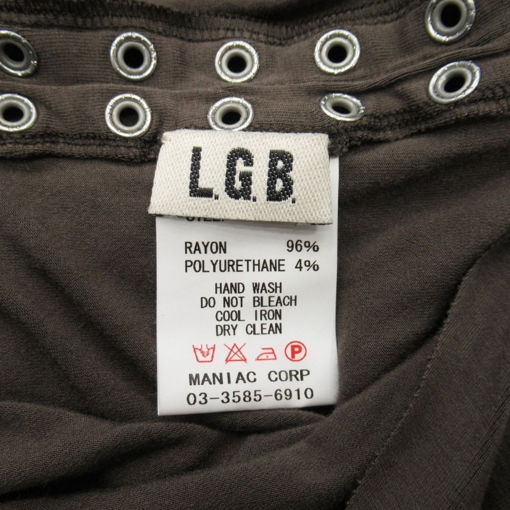 未使用 L.G.B. ルグランブルー ハトメ金具 装飾 タンクトップ