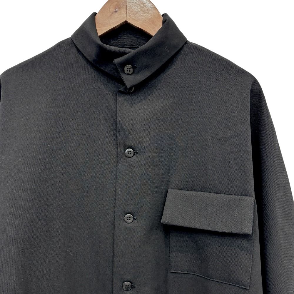 美品 Y's ワイズ ヨウジヤマモト 胸ポケット付き スタンドカラー