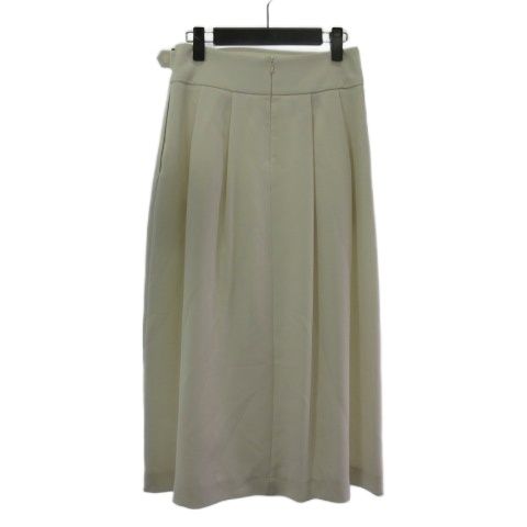 シクラス CYCLAS ロングスカート タック フレア とろみ オフホワイト