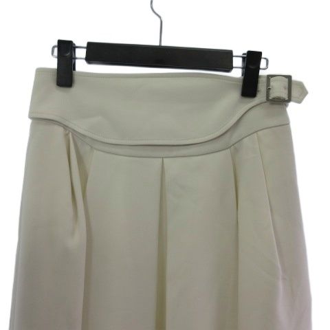 シクラス CYCLAS ロングスカート タック フレア とろみ オフホワイト