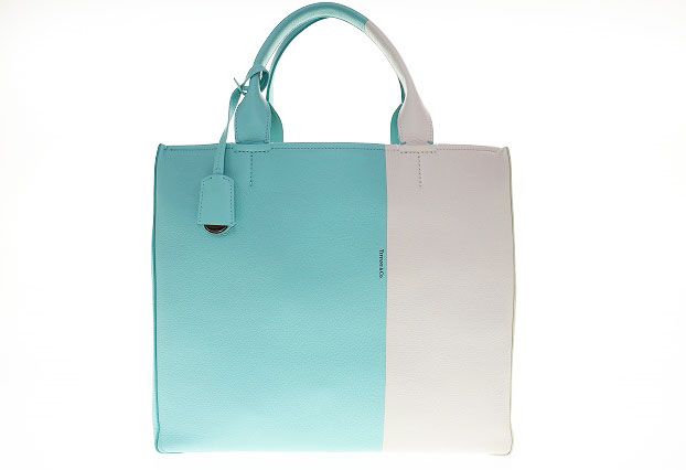 ティファニー TIFFANY & CO. バイカラー ミニ 2WAYハンドバッグ