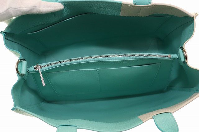 ティファニー(Tiffany)2way レディース ハンドバッグ ティファニー TIFFANY & CO. バイカラー ミニ 2WAYハンドバッグ