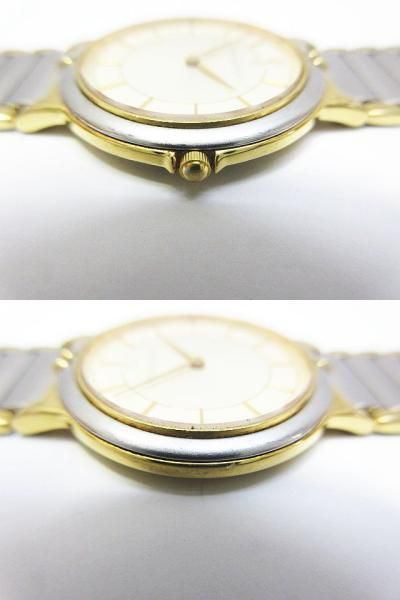 電池交換済 YSL イヴサンローラン クオーツ QZ コンビ 腕時計 4620