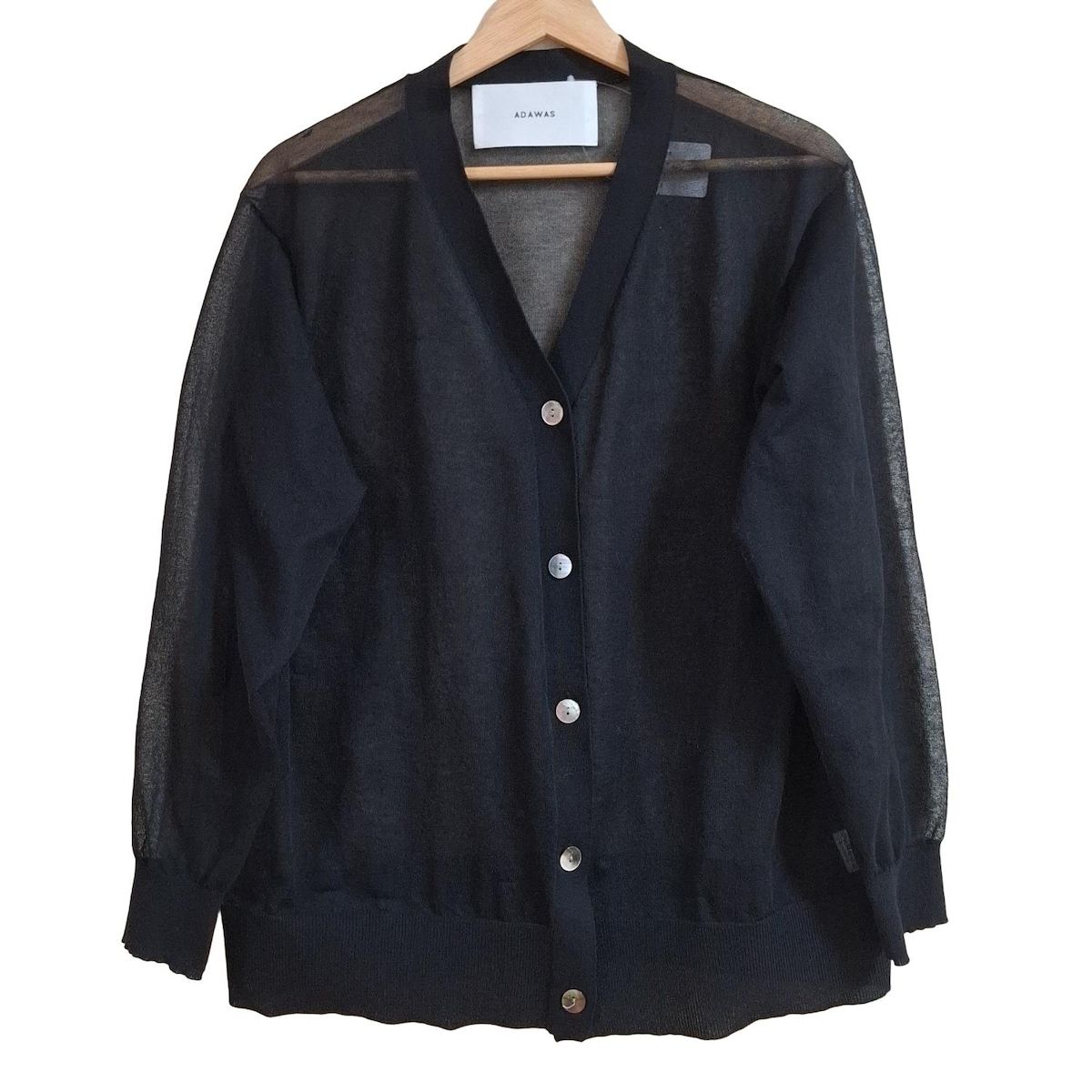 ADAWAS(アダワス) カーディガン サイズF レディース - 黒 長袖