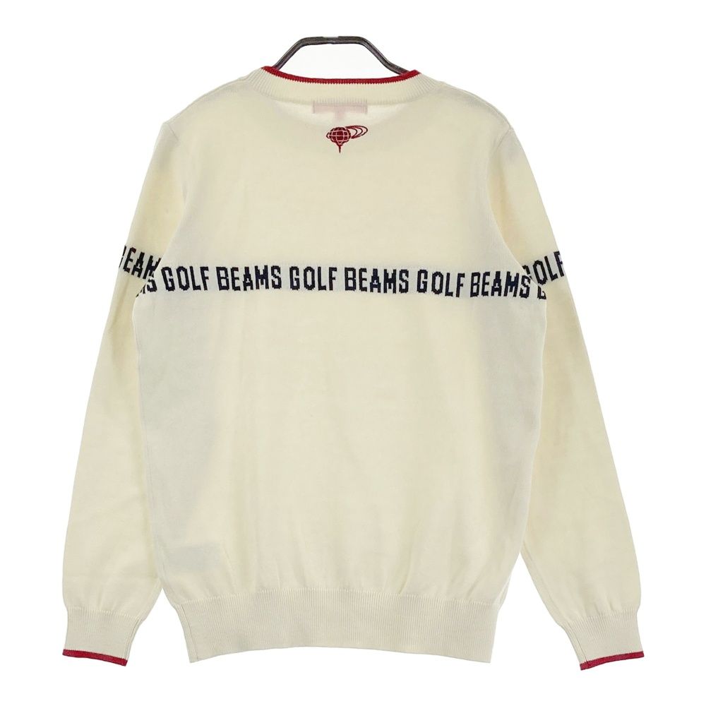 サイズ：L BEAMS GOLF ビームスゴルフ コットン混 ニットセーター