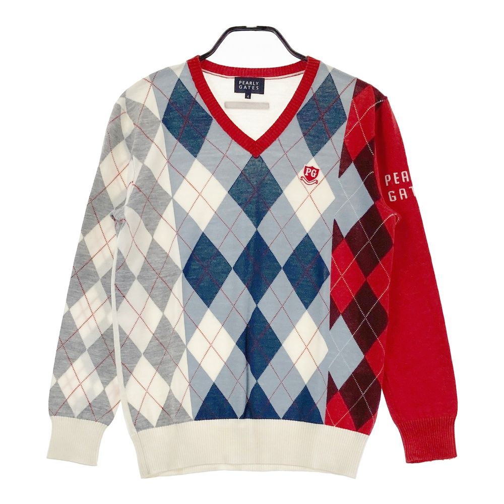 PEARLY GATES アーガイル柄ニット、スカート、 靴下の3点セット PEARLY GATES アーガイル柄ニット、スカート、 靴下の3点セット