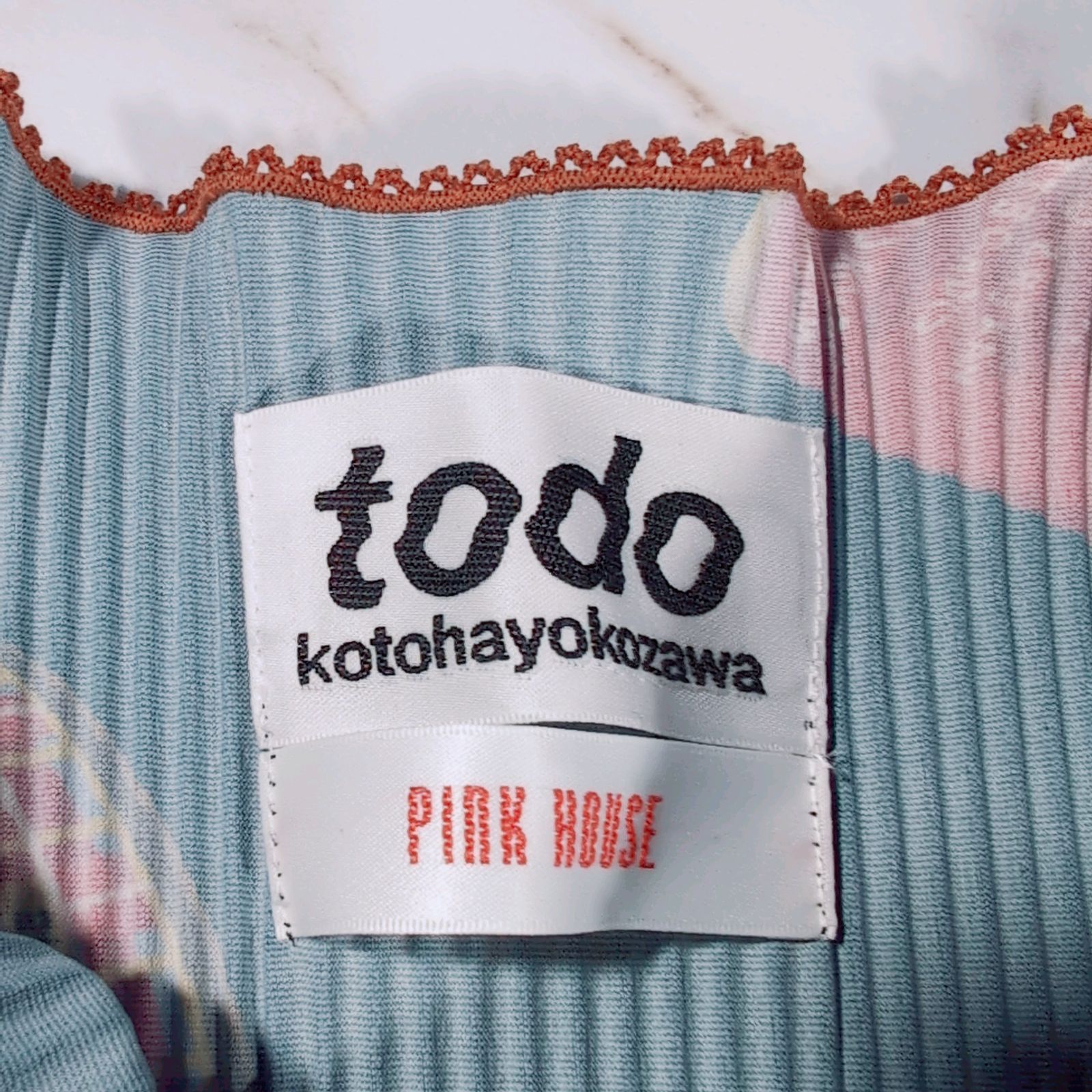 24AW todo kotohayokozawa × PINK HOUSE プリーツ デザイナー横澤琴葉