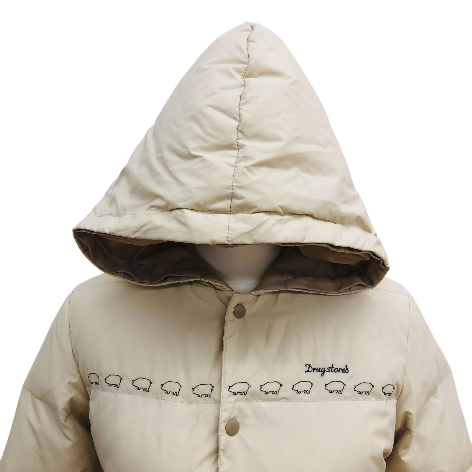 お*も様 drug store’s ダウンコート サイズ4 ドラッグストアーズ ZM1705 drug store's ドラッグストアーズ ダウンコート ベージュ