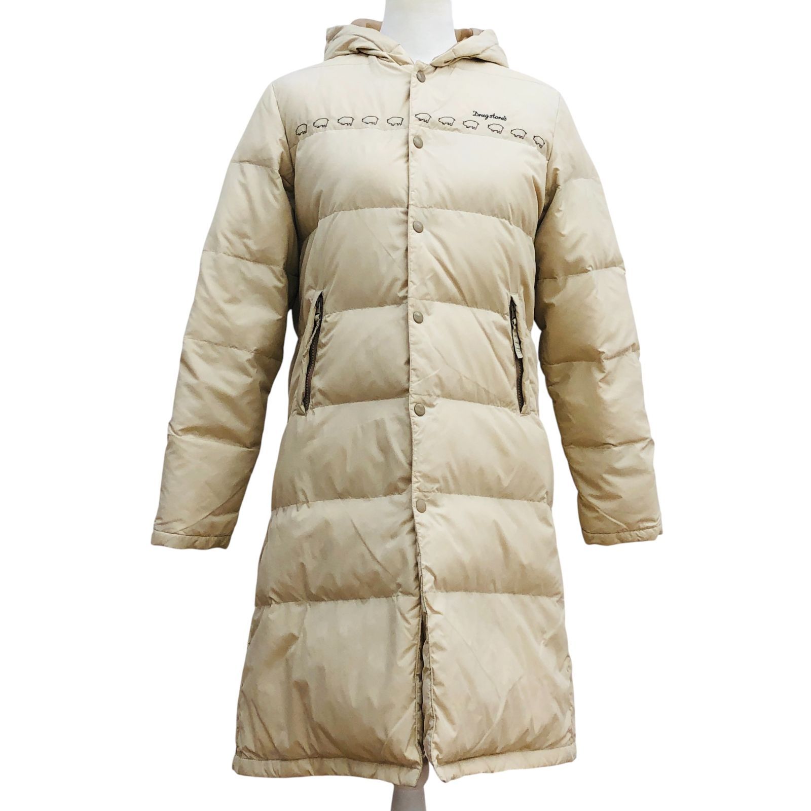ZM1705 drug store's ドラッグストアーズ ダウンコート ベージュ