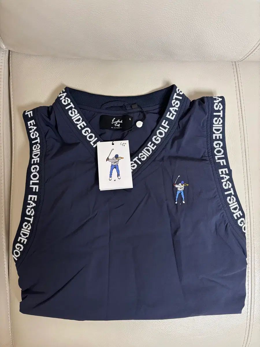 新品/L イーストサイド ゴルフ ロゴ ベスト (ネイビー) - メルカリ