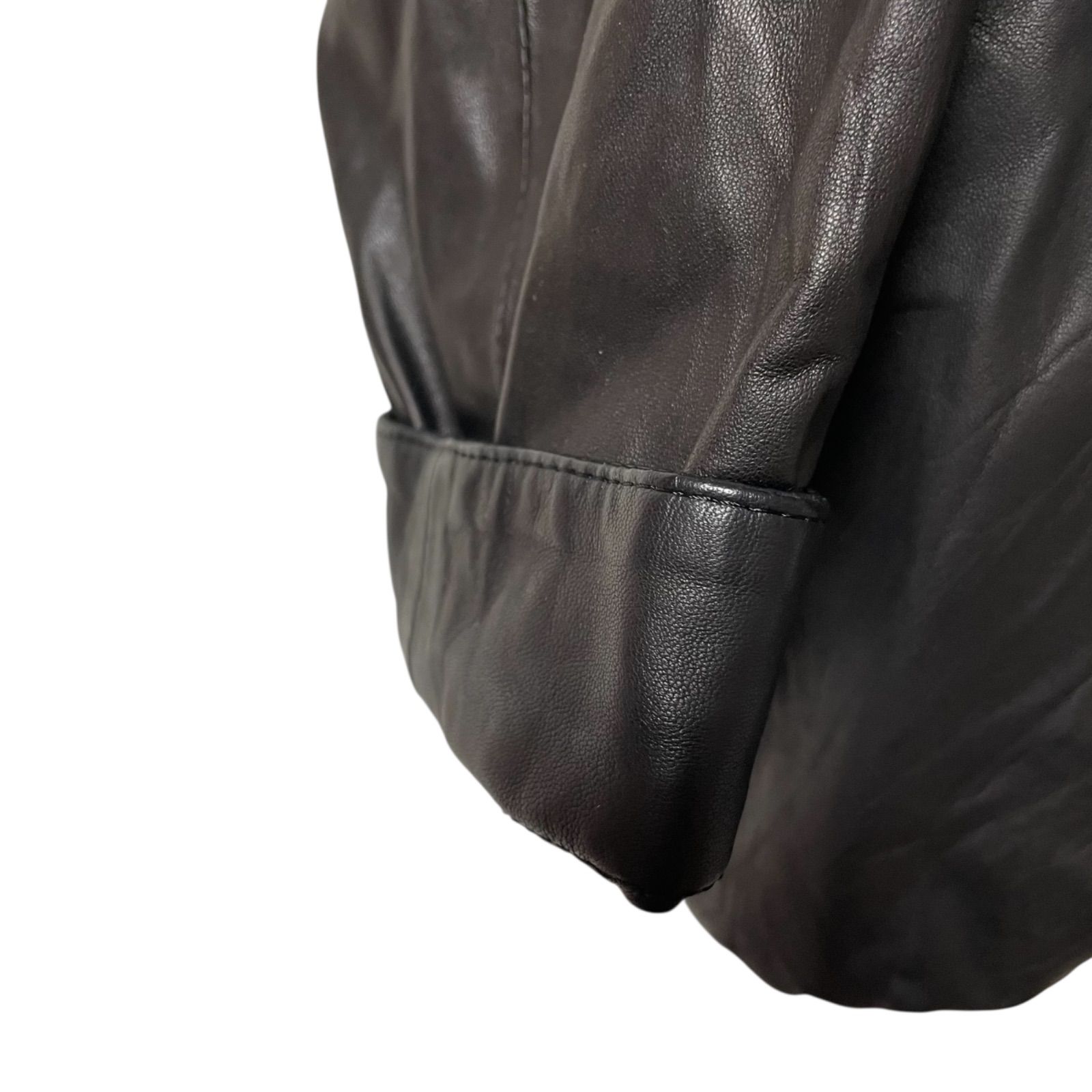 BEARDSLEY ラムレザージャケット ブラック BEARDSLEY ビアズリー ラム レザーブルゾン レザージャケット ブラック