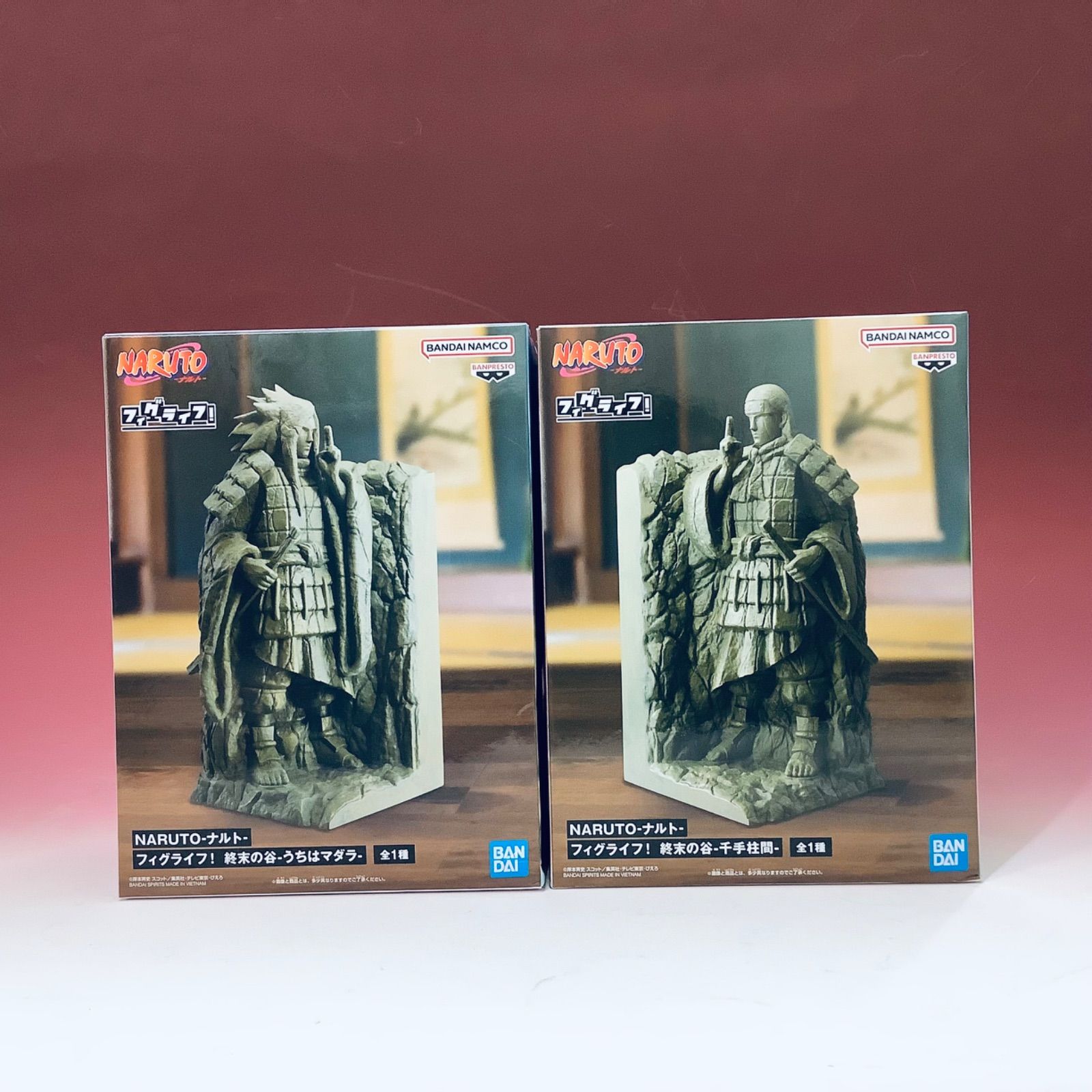 未使用品 NARUTOｰナルトｰフィグライフ！終末の谷うちはマダラ 千手柱間