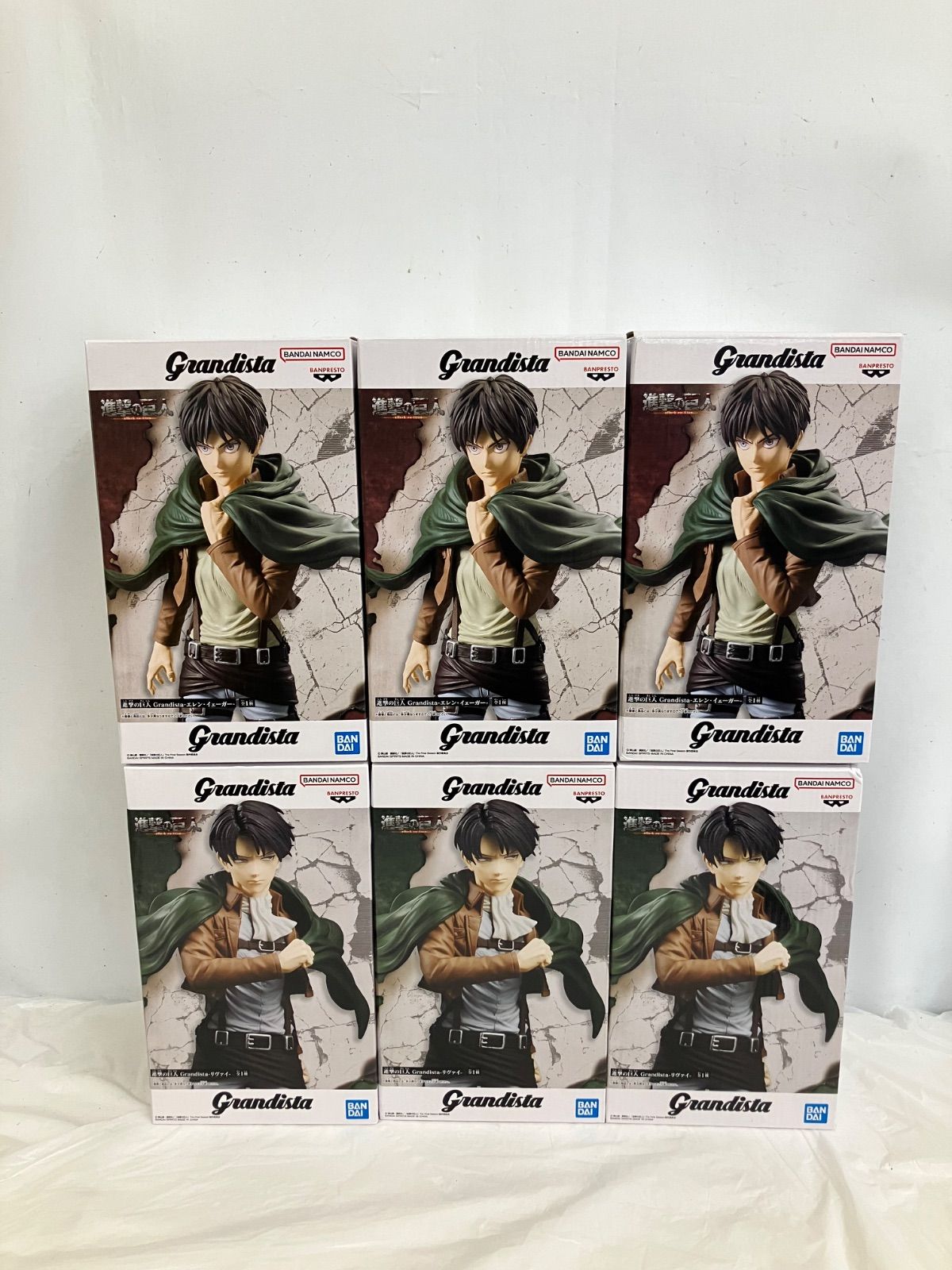 未開封 進撃の巨人 Grandista エレン イェーガー リヴァイ フィギュア