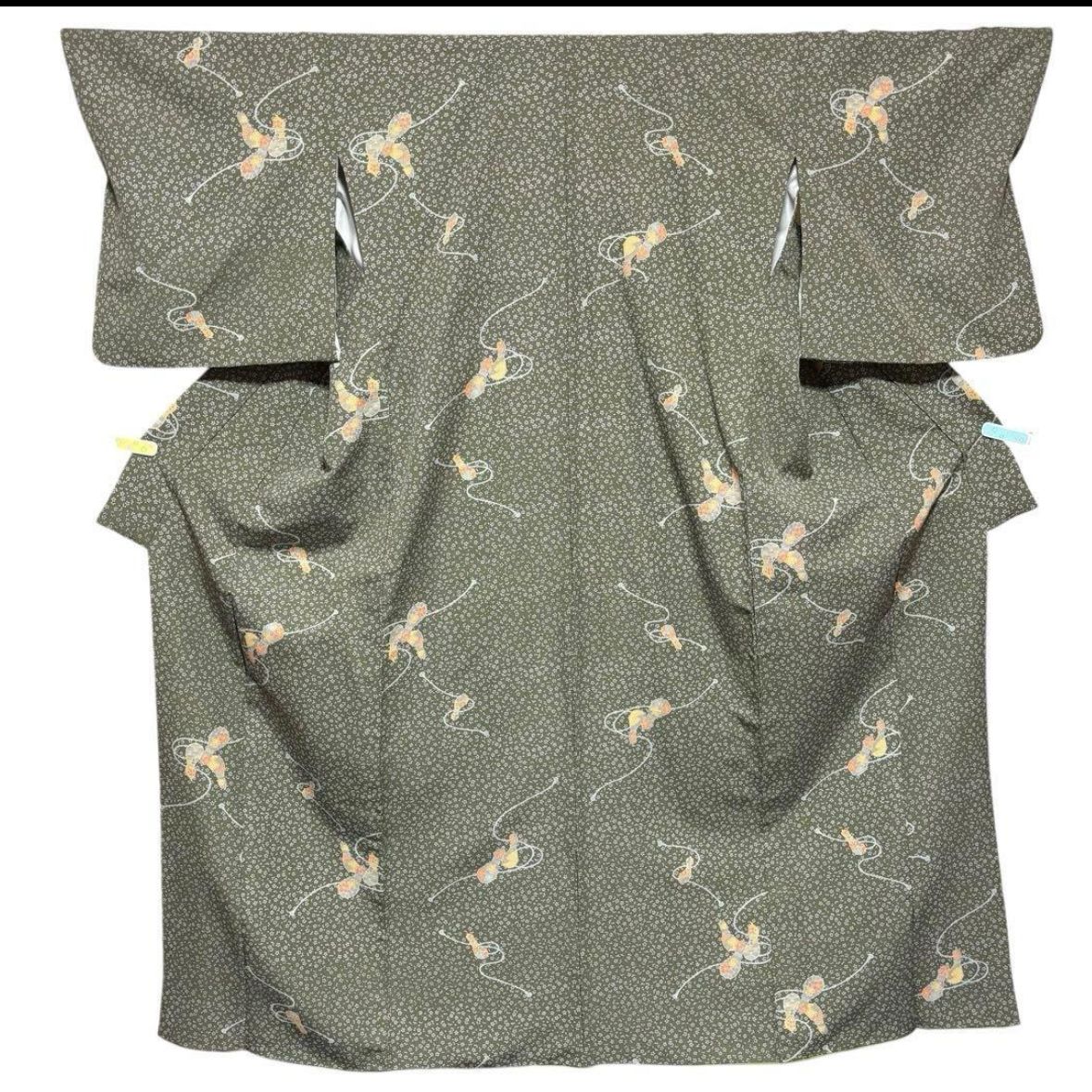 未使用近い 美品 袷 化繊 洗える 小紋 フルセット - メルカリ