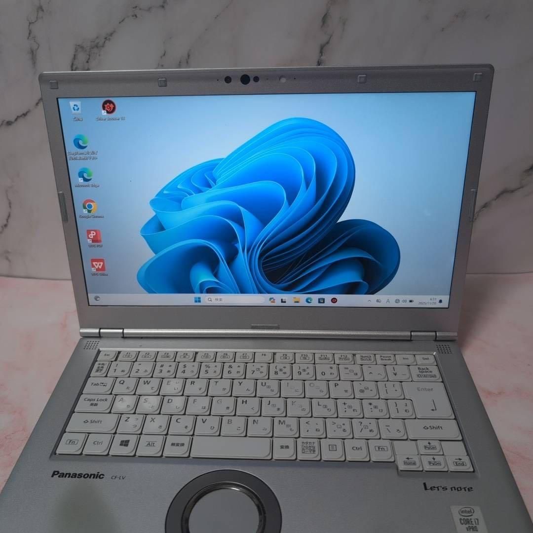 レッツノート CF-LV9/Corei7/SSD512/メモリ16/Office Office付き 即納