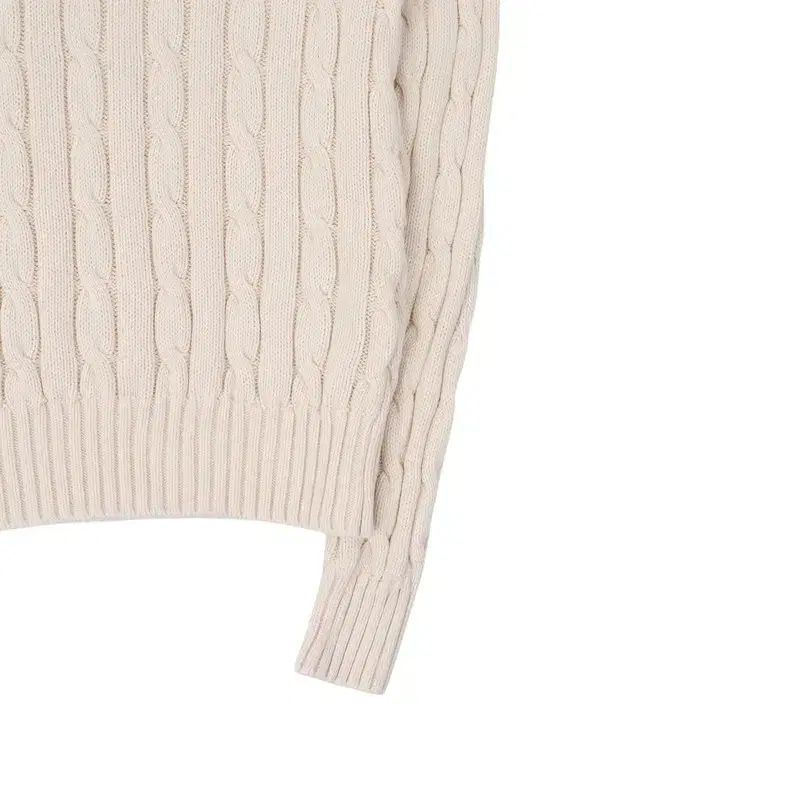 ポロラルフローレン アイボリー Vネック ケーブル ニット - メルカリ