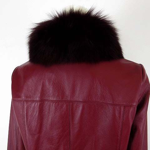 アーティクル article コート ラム レザー 本革 羊革 フォックスファー