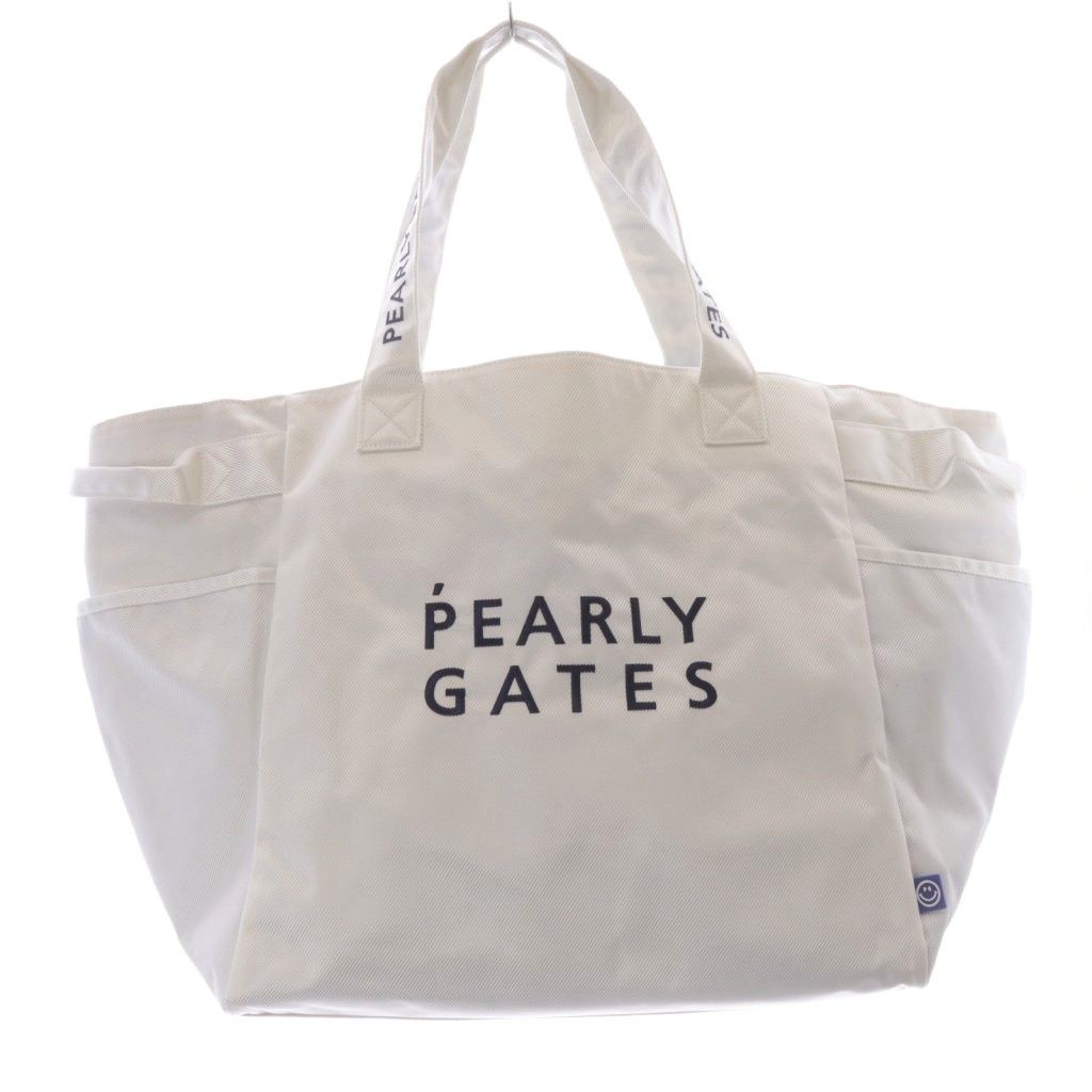 パーリーゲイツ PEARLY GATES トートバッグ ハンドバッグ ロゴ 白
