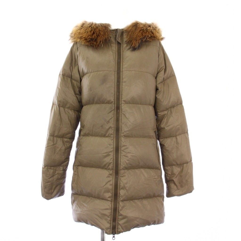 美品デュベティカ　カシミヤ混 ラクーンファー ダウンコート ダウンジャケット　M デュベティカ DUVETICA kappa ダウンコート フーディ アウター ミドル