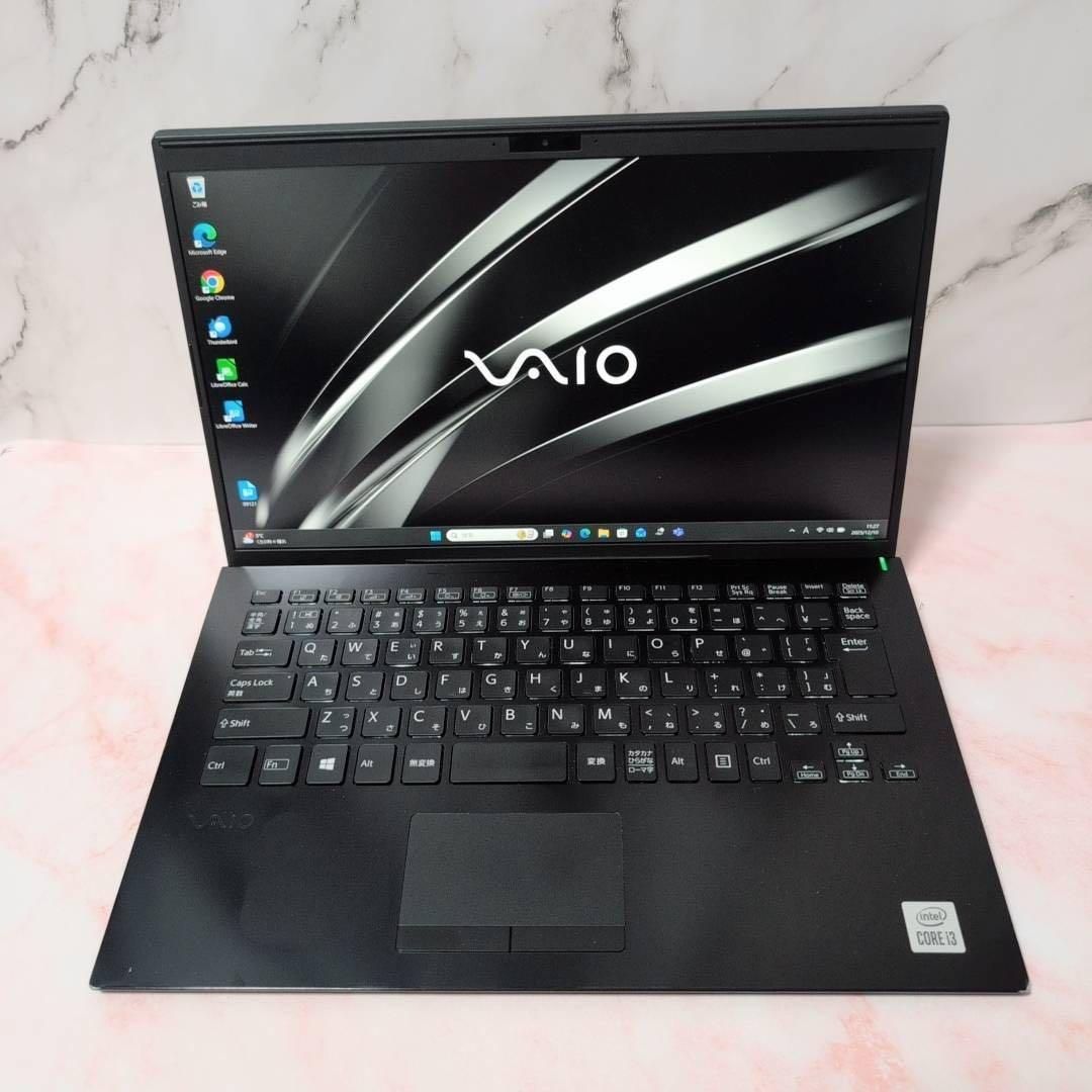 美品】VAIO 第10世代i3 セットアップ済 薄型軽量 ノートパソコン
