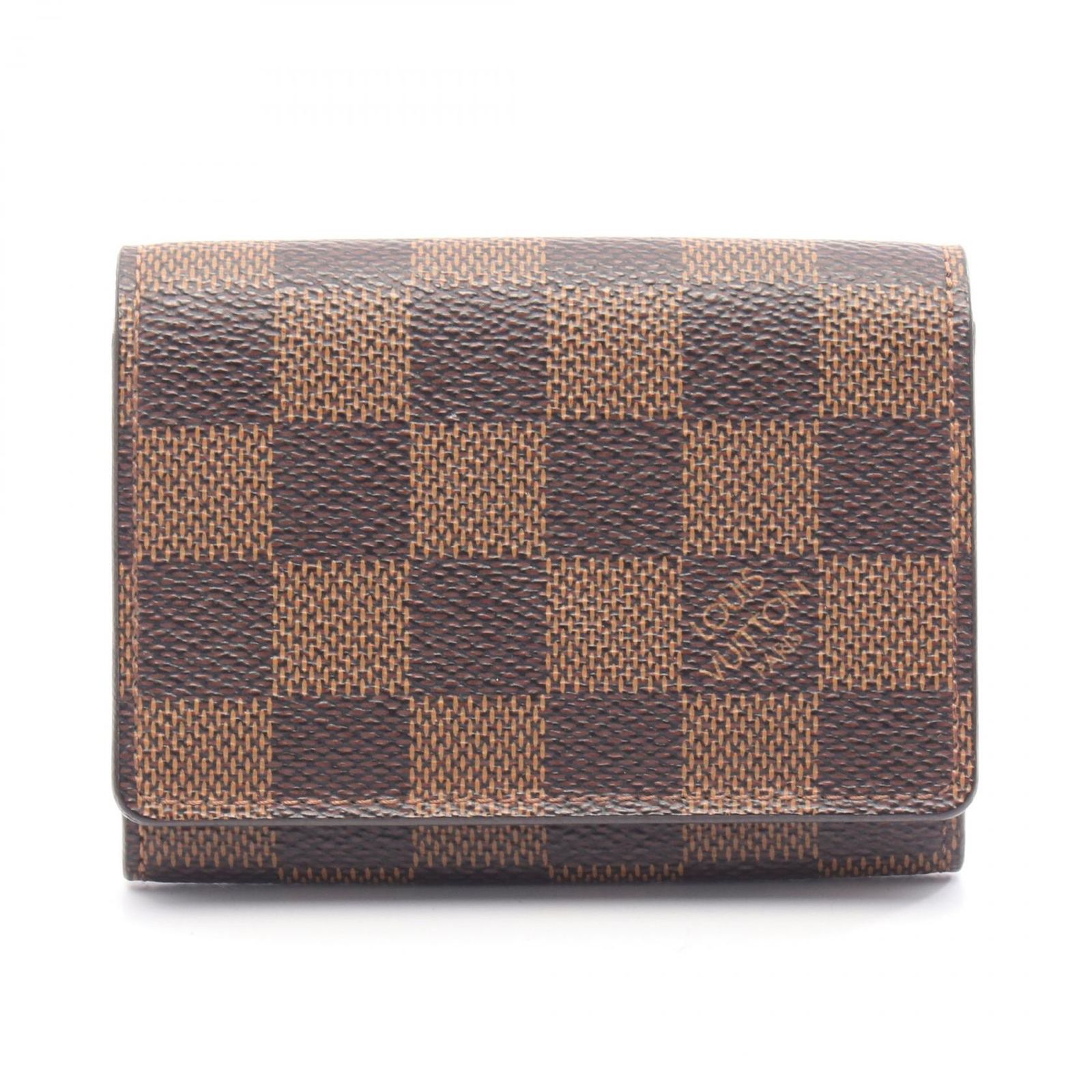 【極美品】ルイヴィトン　アンヴェロップカルトドゥヴィジット　ダミエエベヌ　名刺入 LOUIS VUITTON ルイ・ヴィトン アンヴェロップ カルト ドゥ ヴィジット
