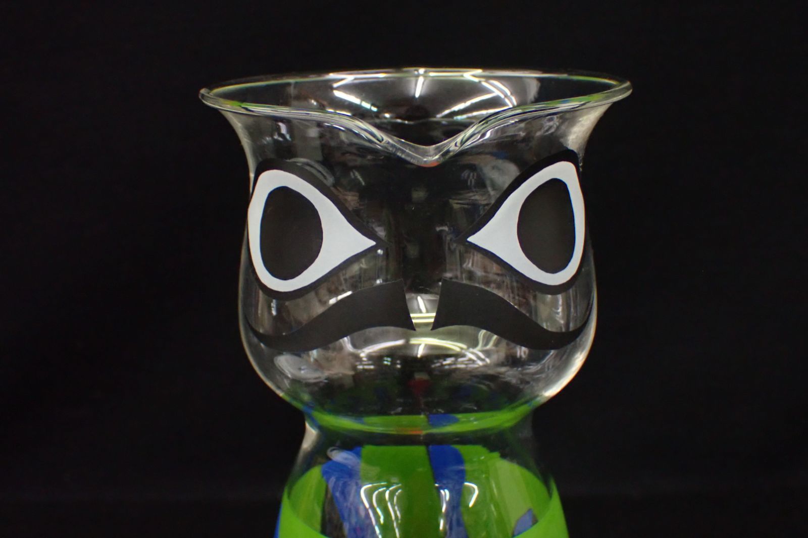 △当時物 岡本太郎 水差し男爵 ガラスピッチャー(高さ約26.5cm