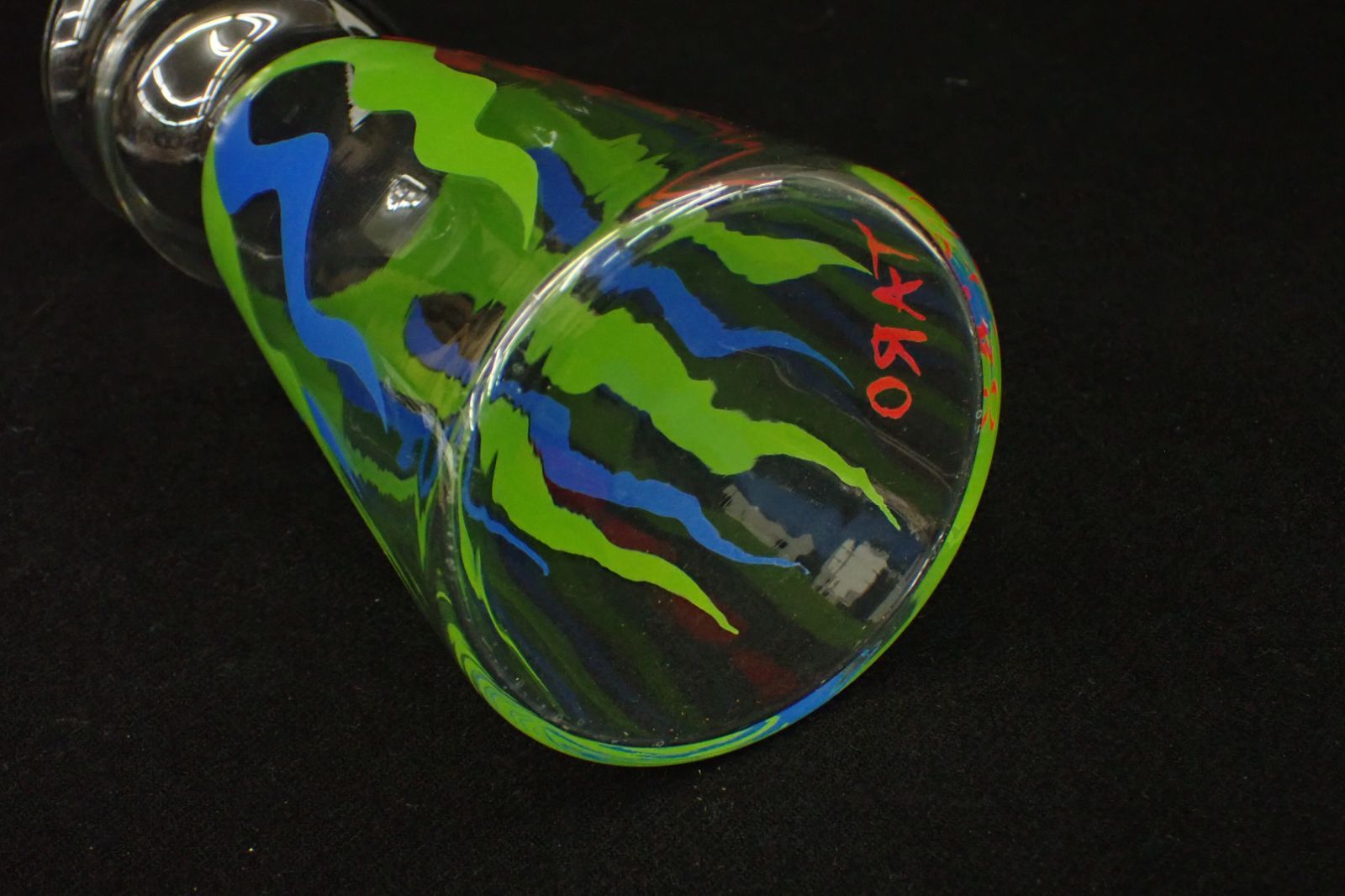 △当時物 岡本太郎 水差し男爵 ガラスピッチャー(高さ約26.5cm