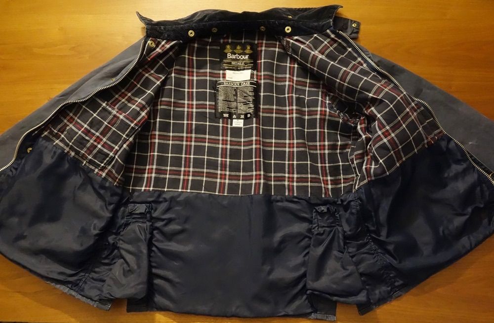 Vintage Barbour BEDALE 1980年代イギリス製 ビンテージ 4つポケ NAVY