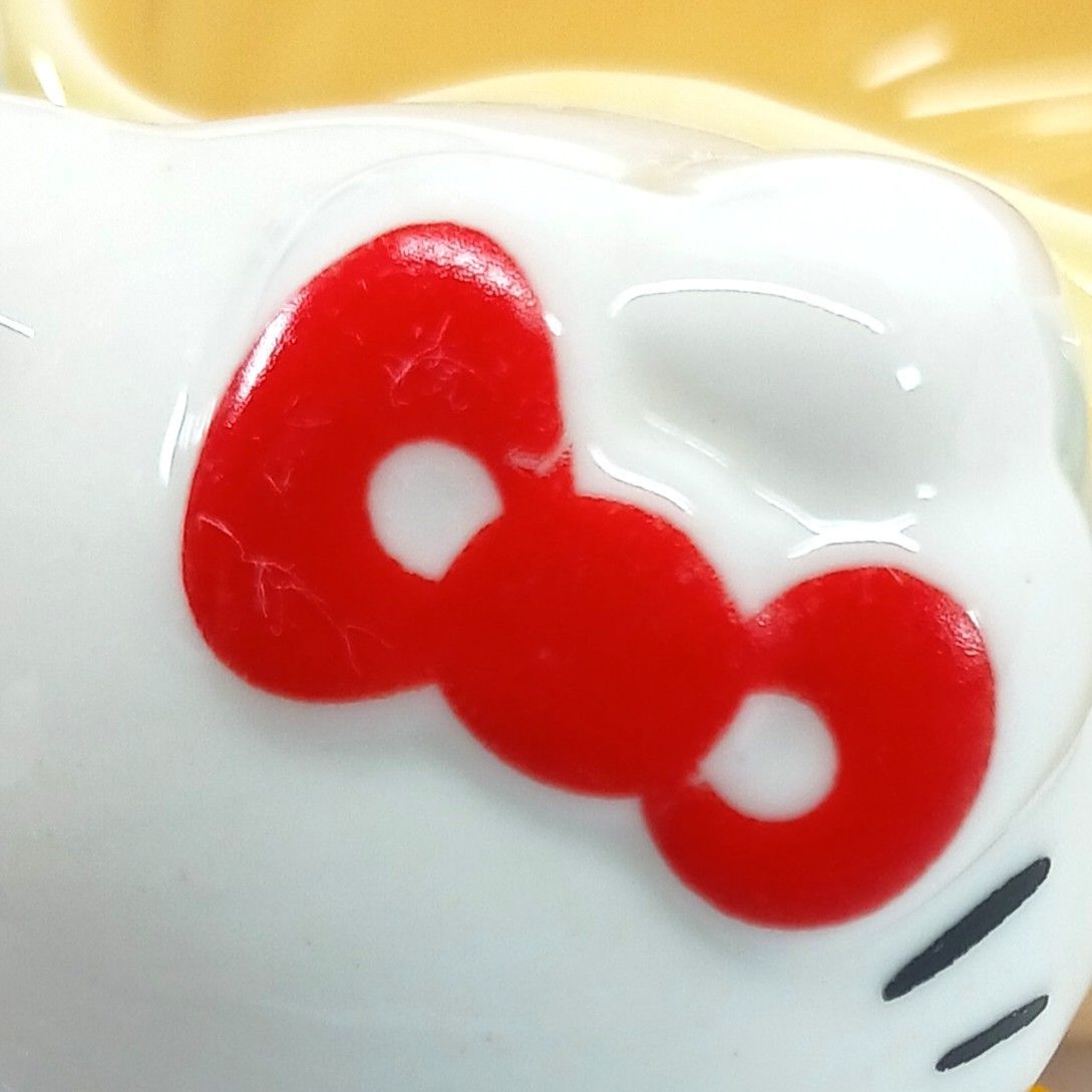 ハローキティ キティちゃん ビンテージ 可愛い 小物入れ 陶器 花かご