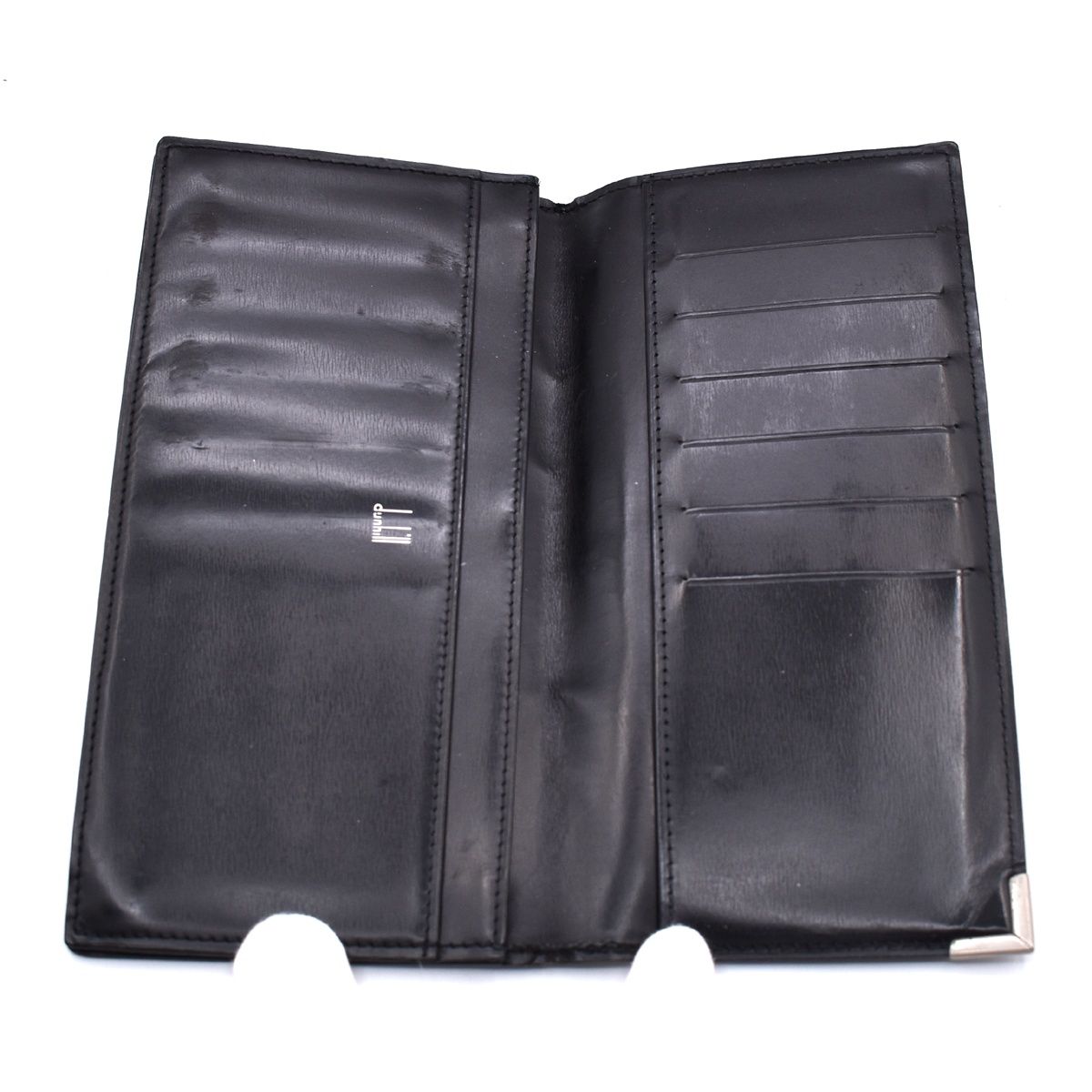 dunhill ダンヒル お札入れ 長財布 ブラック レザー 03BS363 - メルカリ