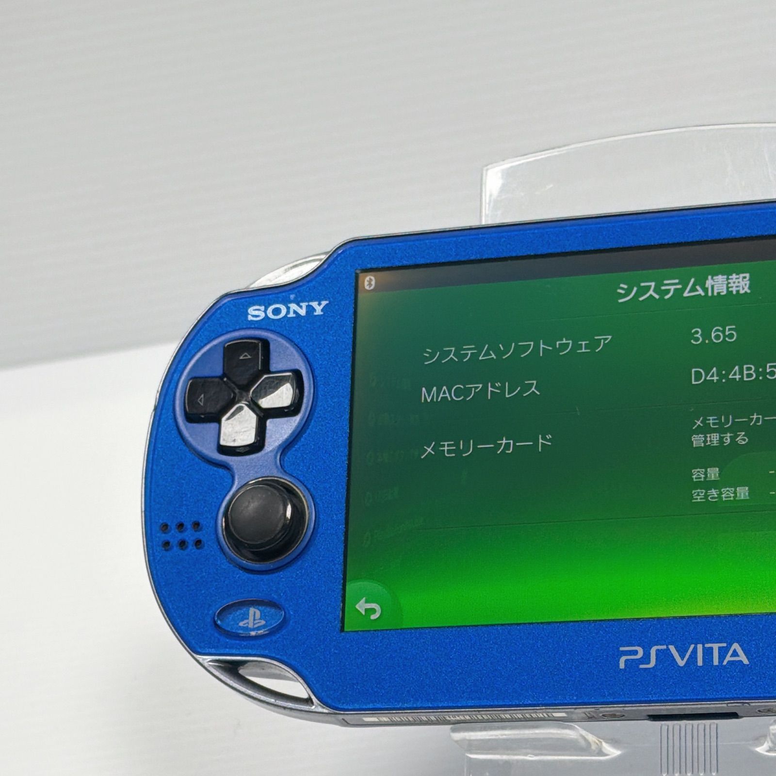 PSVITA PCH 1000 サファイアブルー 4GBメモリーカード付き PlayStation