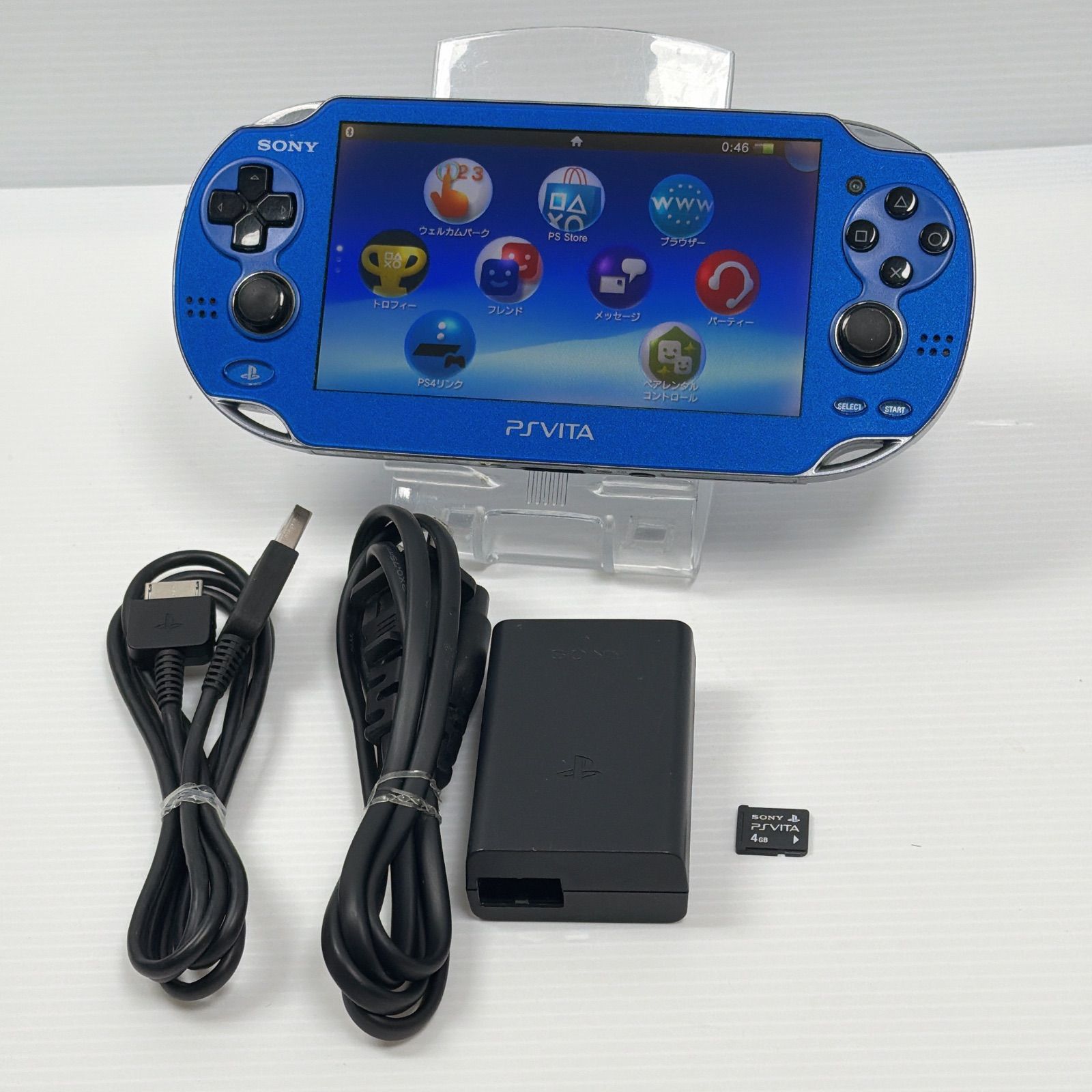 PSVITA PCH 1000 サファイアブルー 4GBメモリーカード付き PlayStation